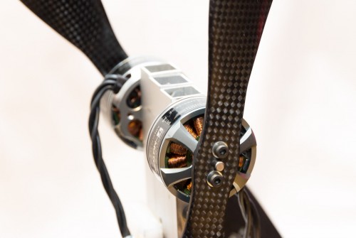 Am Prüfstand befestigtes Koaxial Motor-Propeller-Paar für Film-Oktokopter