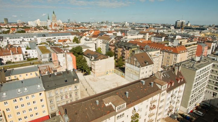 Gebäudevisualisierung basierend auf Kameradrohne-Luftaufnahme